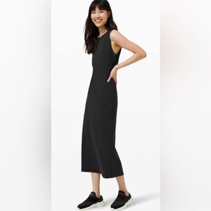 Lululemon All Aligned Midi Dress - Black - Nulu